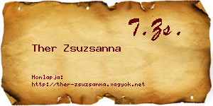 Ther Zsuzsanna névjegykártya