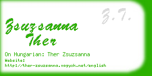 zsuzsanna ther business card